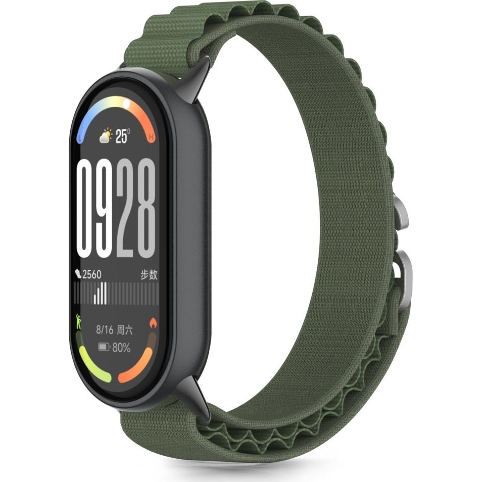 Opaska Tech Protect Nylon Pro do Xiaomi Smart Band 10 / 9 / 9 NFC / 8, zielona
